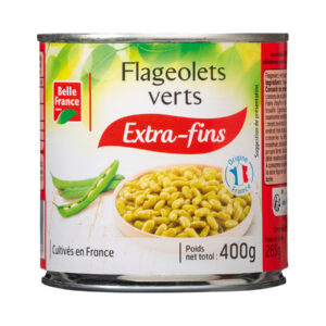 belle france flageolets verts extra fins 400g