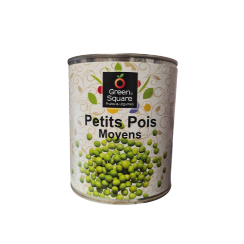 Green Square - Petits pois moyen 480g