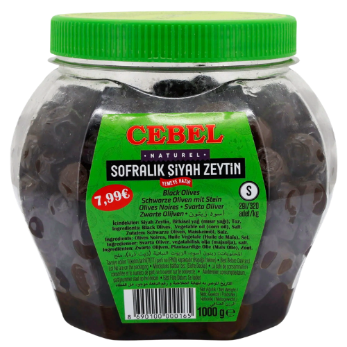 Cebel - Olives noires S-XS 1kg
