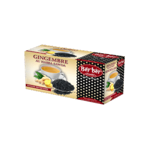 Berber - Thé gingembre avec graines noires x12 sachets