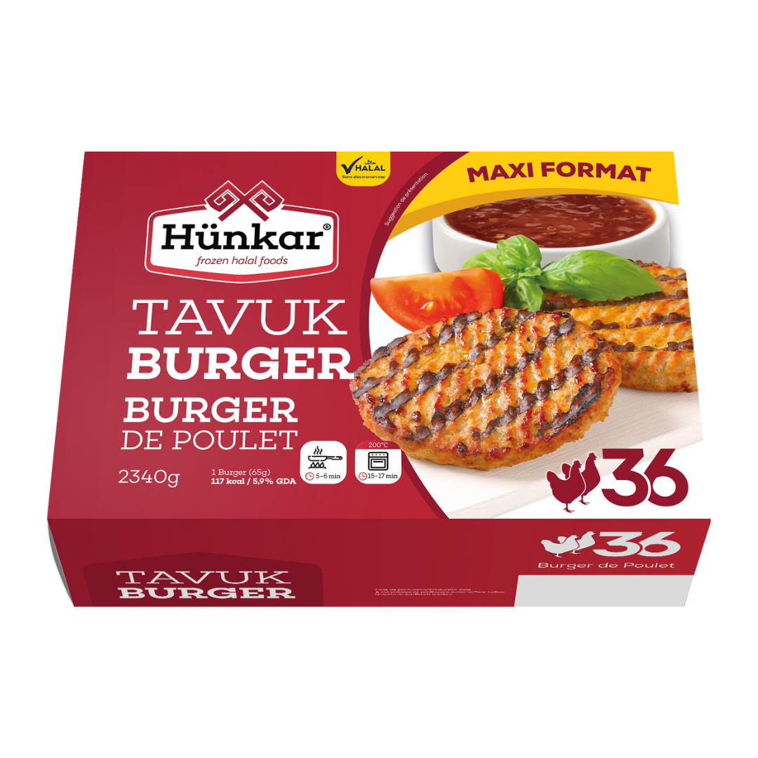 Hünkar - Burger de Poulet 36x65g