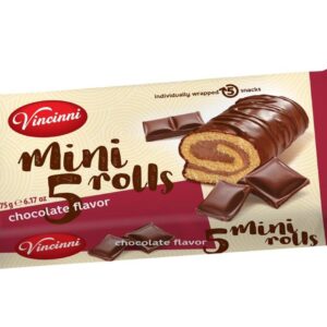 Vincinni - Mini rouleau fourré au chocolat 175g