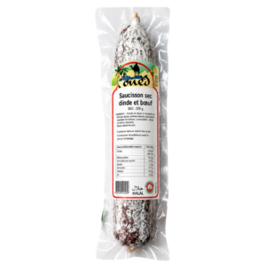 L'Oued - Saucisson sec dinde et bœuf 200g