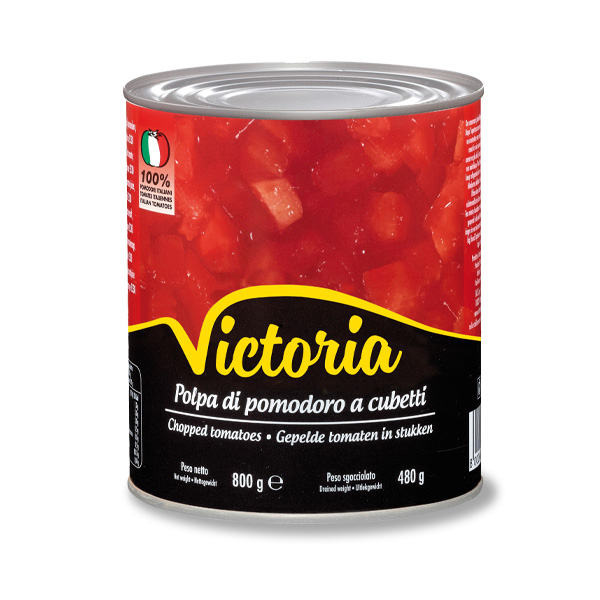 Victoria - Pulpe de tomates en cubes au jus 480g