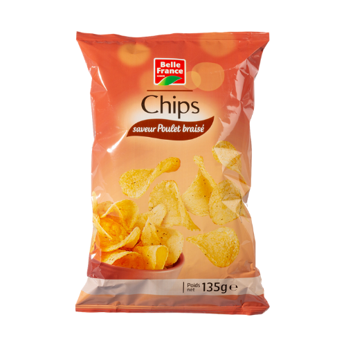 Belle France - Chips saveur poulet braisé 135g
