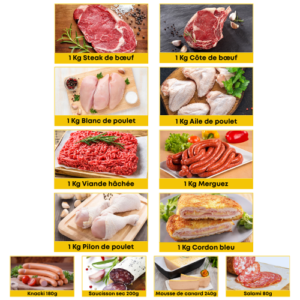 Colis Familial 8kg/89€ + Option Charcuterie - Avril