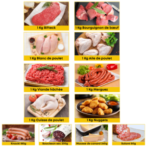 Colis Familial 8kg + Option Charcuterie - Juin