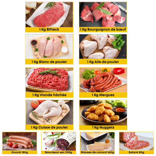 Colis Familial 8kg + Option Charcuterie - Juin