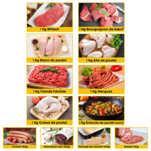 Colis Familial 8kg + Option Charcuterie - Août