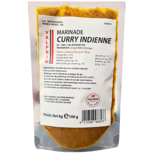 Marinade Curry indienne 100g