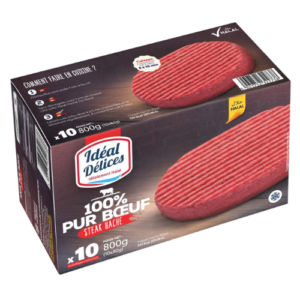Idéal Délices - Steak haché pur bœuf 800g