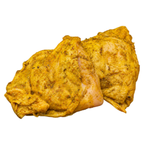 Cuisse de poulet désossée marinée Curry indienne 14,00€/kg