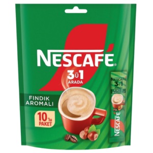 Nescafé - Café 3 en 1 Saveur Noisette 10x17g