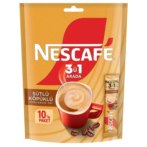 Nescafé - Café 3 en 1 Saveur Lait 10x17,4g